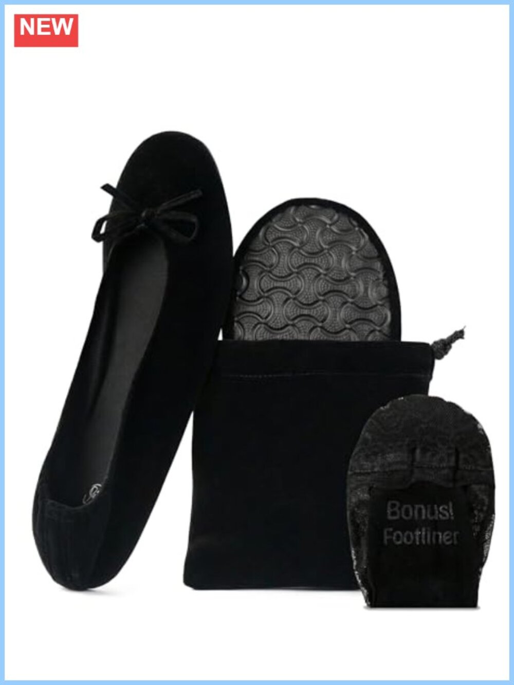 Foldable Ballet Flats for Women Portable Travel Wedding Shoes